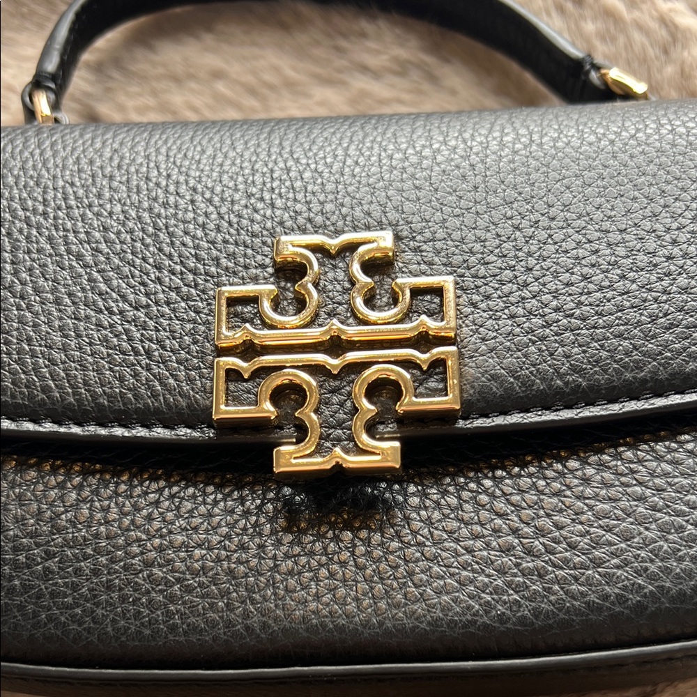 Tory Burch Black Mini Bag with Gold Accents - Picture 2 of 5